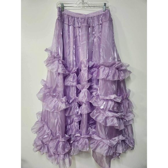 NWOT Free People Lilac Maxi Balletcore
Boho Skirt Wavy Layered Ruffles Small - Picture 5 of 6